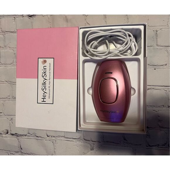 Hey Silky Skin Women's Advanced IPL Hair Removal Handset Rose Gold Pink New - Picture 4 of 15